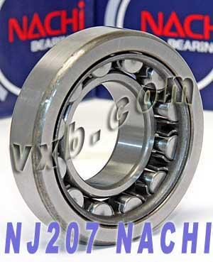 NJ207 Nachi Cylindrical Bearing Steel Cage Japan 35x72x17 Bearing - fast shipping 🇺🇸