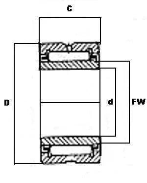 NKI25/30 Needle Roller Bearing 25x38x30 - VXB Ball Bearings