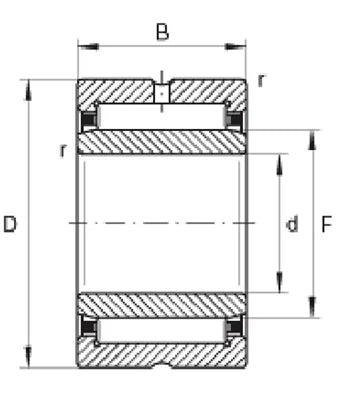 NKJ100/30A Needle Roller Bearing 100x130x30mm - Machined Type - fast shipping 🇺🇸