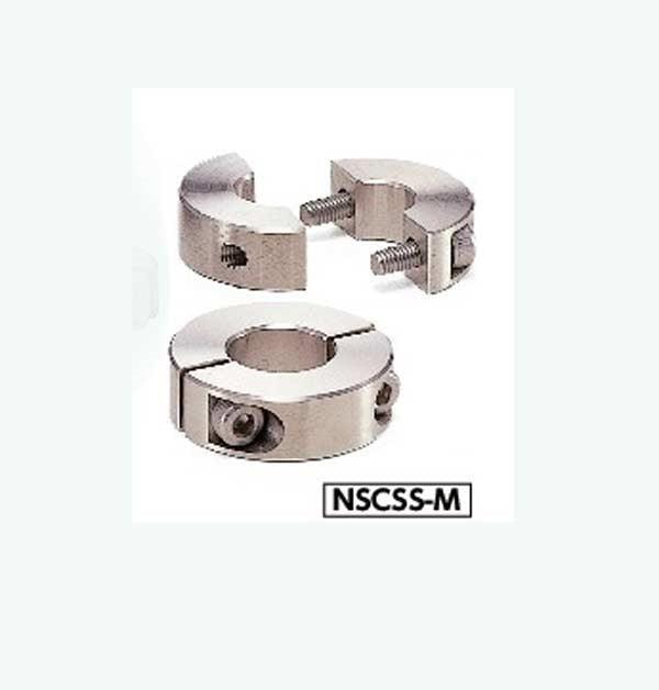 NSCSS-10-12-M NBK Set Collar Split type - Steel Electroless Nickel Plating One Collar Made in Japan - fast shipping 🇺🇸
