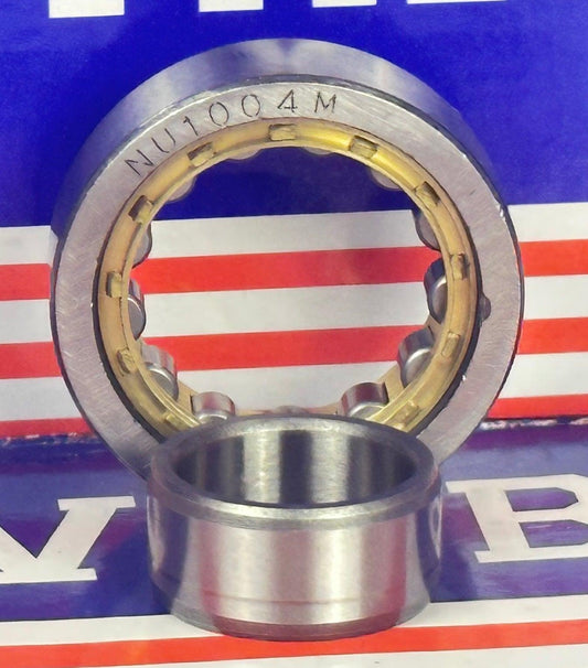 NU1004M Cylindrical Roller Bearing 20x42x12mm Bronze Cage - fast shipping 🇺🇸