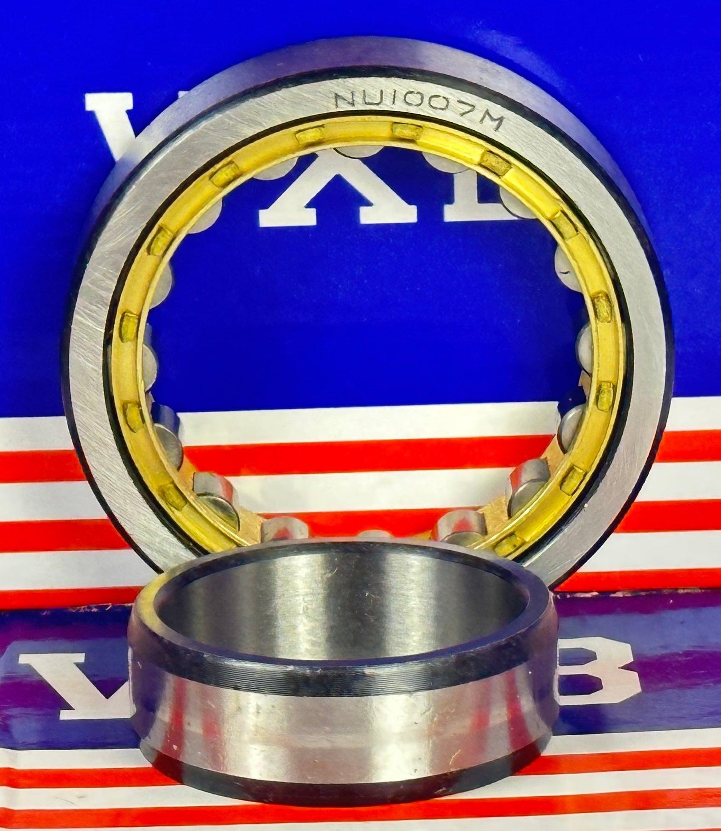 NU1007M Cylindrical Roller Bearing 30x55x13mm Bronze Cage - fast shipping 🇺🇸