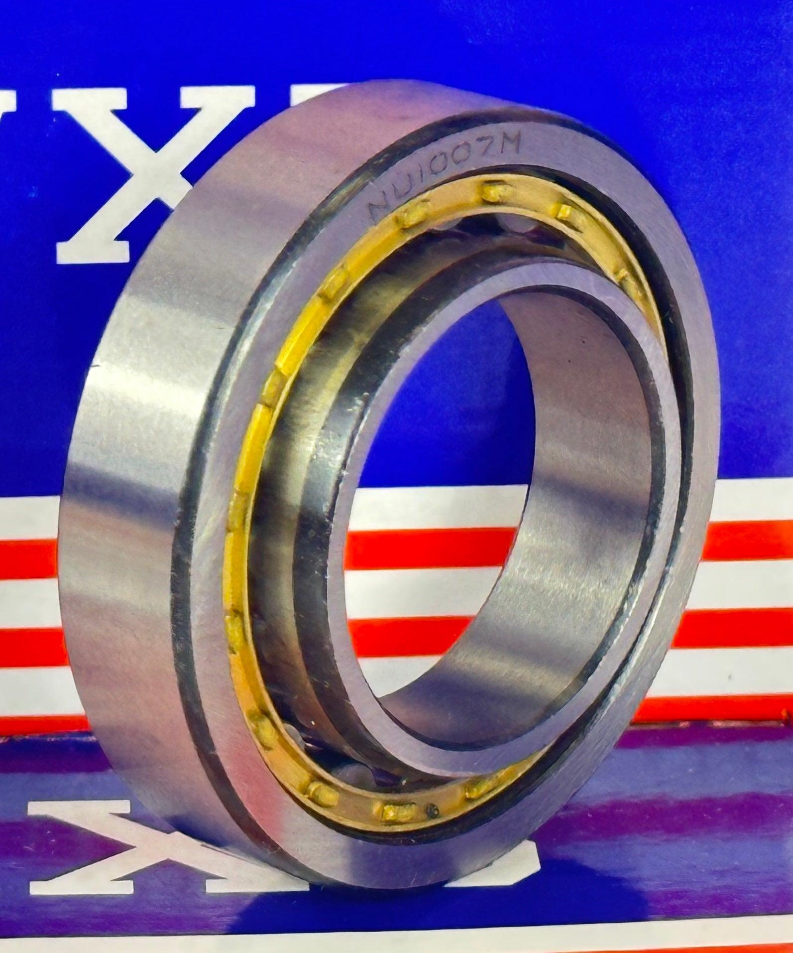 NU1007M Cylindrical Roller Bearing 30x55x13mm Bronze Cage - fast shipping 🇺🇸