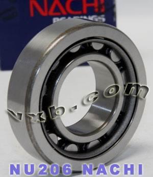 NU206 Nachi Cylindrical Bearing Steel Cage Japan 30x62x16 Bearing - fast shipping 🇺🇸
