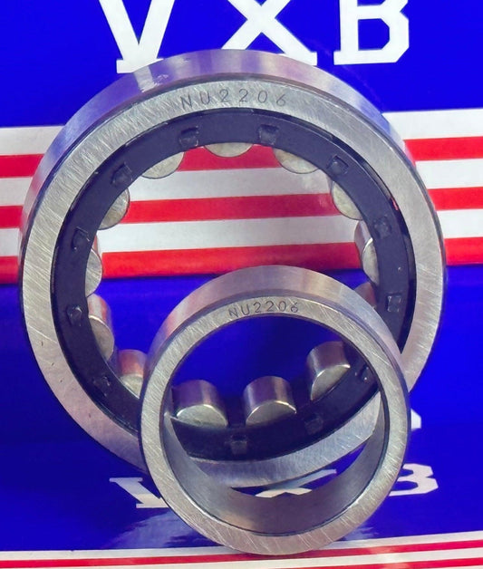 NU2206 Cylindrical Roller Bearing 30x62x20 Cylindrical Bearing - fast shipping 🇺🇸