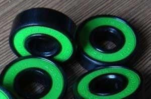 100-Pack 608B-2RS Sealed Skate Bearings Bronze Cage Green Seals - fast shipping 🇺🇸