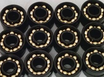 100-Pack 608B Fidget Hand Spinner Black Bearing - Bronze Cage 8x22x7mm - fast shipping 🇺🇸