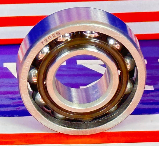 2-Pack 15x35x11mm Angular Contact Bearings 7202B - fast shipping 🇺🇸
