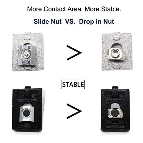 20-Pack Aluminum Profile 2020 Series Corner Bracket/T Nuts/Hex Screw - Rail Accessories - fast shipping 🇺🇸