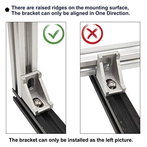 20-Pack Aluminum Profile 2020 Series Corner Bracket/T Nuts/Hex Screw - Rail Accessories - fast shipping 🇺🇸