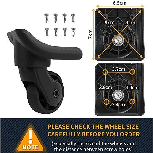 Pair Replacement 48mm Wheels for Spinner Luggage Suitcase Repair - fast shipping 🇺🇸