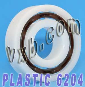 Acetal/POM Plastic Bearing 6204 - Glass Balls - 20x47x14mm - fast shipping 🇺🇸