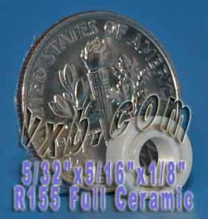 R155 Full Ceramic Bearing 5/32x5/16x1/8 inch Miniature Bearing - fast shipping 🇺🇸
