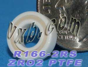 R166-2RS Full Ceramic Bearing 3/16x3/8x1/8 inch Miniature Bearing - fast shipping 🇺🇸
