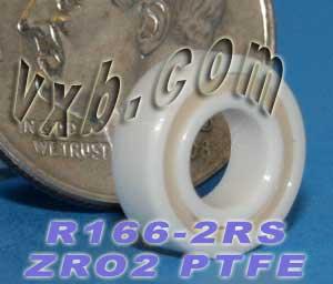R166-2RS Full Ceramic Bearing 3/16x3/8x1/8 inch Miniature Bearing - fast shipping 🇺🇸