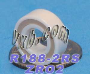R188-2RS Full Ceramic Bearing 1/4x1/2x3/16 inch ZrO2 Bearing - fast shipping 🇺🇸