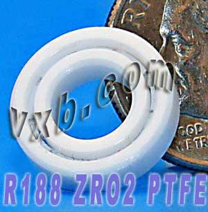 R188 Full Ceramic Bearing 1/4" x 1/2" x 1/8" - Miniature - fast shipping 🇺🇸