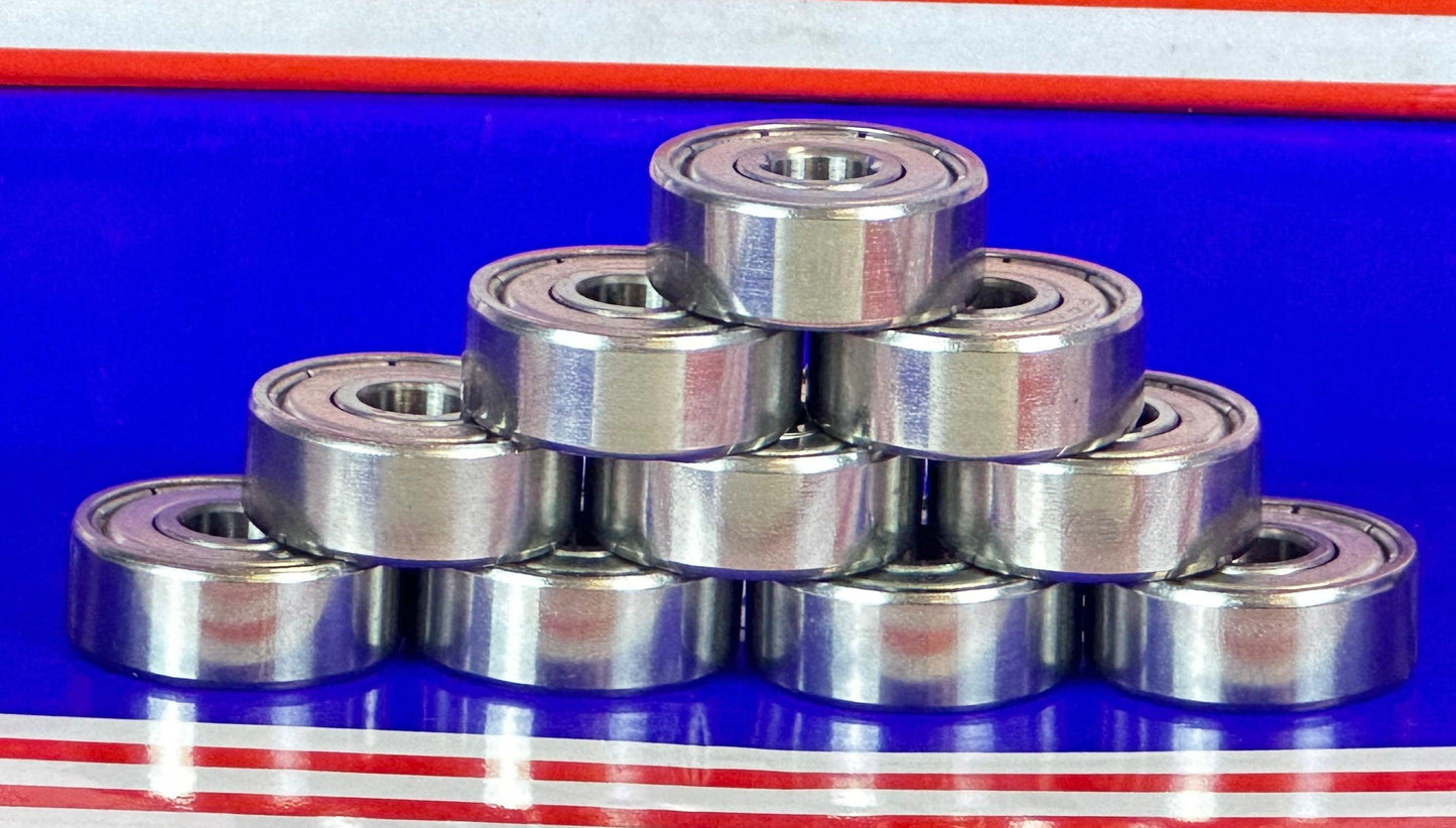 10-Pack R4AZZ Bearings 1/4" ID x 3/4" OD x 9/32" Width - Shielded - fast shipping 🇺🇸