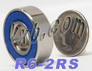 R6-2RS Ball Bearing 3/8" x 7/8" x 9/32" - Miniature - Sealed - fast shipping 🇺🇸