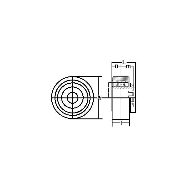 RCSM-16GRR Rubber Cartridge Wide Inner Ring 1 Inch Bearing - fast shipping 🇺🇸