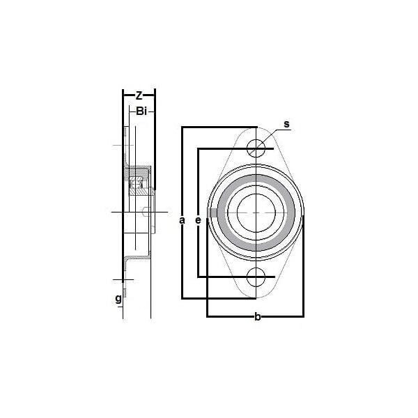 RCSMRFZ-16S Bearing Flange Insulated Pressed Steel 2 Bolt 1 Inch - fast shipping 🇺🇸
