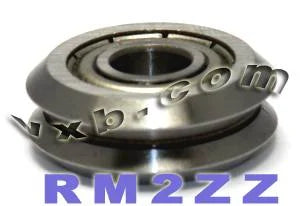 4-Pack RM2ZZ Shielded V-Groove Guide Bearings - 3/8" Diameter - fast shipping 🇺🇸