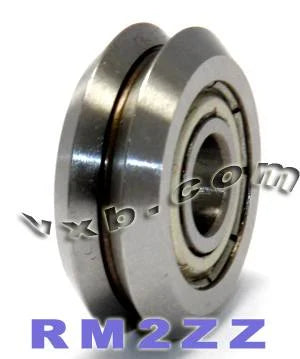 4-Pack RM2ZZ Shielded V-Groove Guide Bearings - 3/8" Diameter - fast shipping 🇺🇸