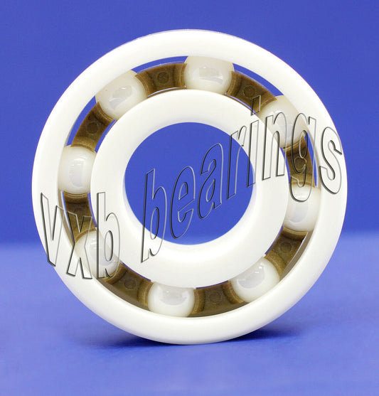 6205 Full Ceramic Open Bearing 25x52x15 ZrO2 PEEK - fast shipping 🇺🇸