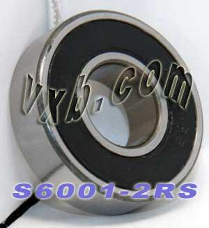 S6001-2RS Stainless Steel Sealed Bearing 12x28x8mm - fast shipping 🇺🇸