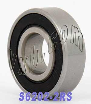 S6202-2RS Stainless Steel Bearing 15x35x11mm - Sealed - fast shipping 🇺🇸