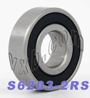 Stainless Steel 6203-2RS Ball Bearing 17x40x12mm - fast shipping 🇺🇸