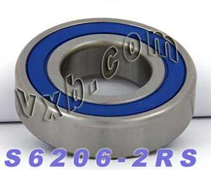S6206-2RS Stainless Steel Ball Bearing - 30x62x16mm - Sealed - fast shipping 🇺🇸