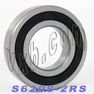 S6208-2RS Stainless Steel Bearing 40x80x18 Sealed - fast shipping 🇺🇸