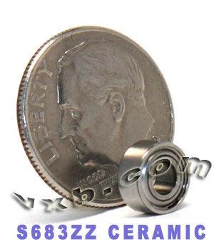 S683ZZ Hybrid Ceramic ABEC-5 Bearing Stainless Steel Shielded 3x7x3mm - fast shipping 🇺🇸
