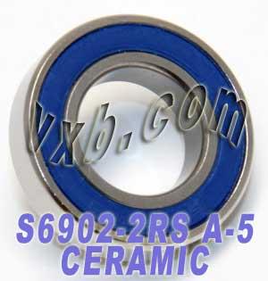 S6902-2RS Ceramic Bearing ZrO2 Sealed ABEC-5 15x28x7mm - fast shipping 🇺🇸