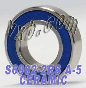 S6902-2RS Ceramic Bearing ZrO2 Sealed ABEC-5 15x28x7mm - fast shipping 🇺🇸
