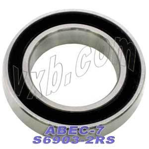 S6903-2RS Premium ABEC-7 Bearing 17x30x7mm Stainless Steel Sealed Bearing - fast shipping 🇺🇸