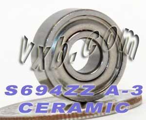 S694ZZ Ceramic Bearing ABEC-3 Stainless Steel Shielded 4x11x4 Bearing - fast shipping 🇺🇸