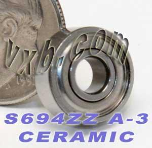 S694ZZ Ceramic Bearing ABEC-3 Stainless Steel Shielded 4x11x4 Bearing - fast shipping 🇺🇸