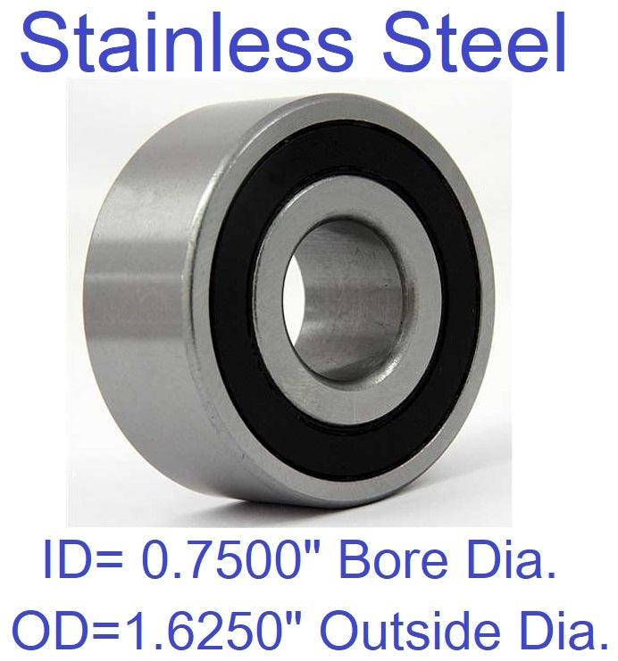 S88630-2RS Bearing Stainless Steel Sealed 3/4x1 5/8x1/2" Bearing - fast shipping 🇺🇸