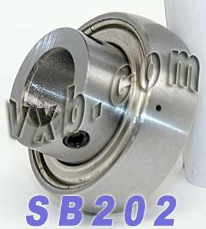 SB202 Ball Bearing Insert 15mm ID - 40mm OD - Set Screw Locking - fast shipping 🇺🇸