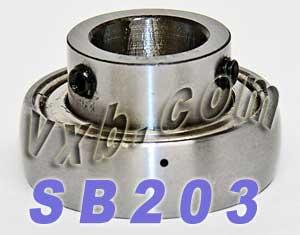 SB203 Bearing 17mm Bore Insert Mounted Ball Bearing - fast shipping 🇺🇸