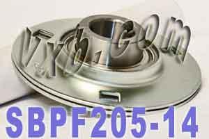 SBPF205-14 Pressed Steel Housing Bearing 3-Bolt Flanged Mounted - fast shipping 🇺🇸