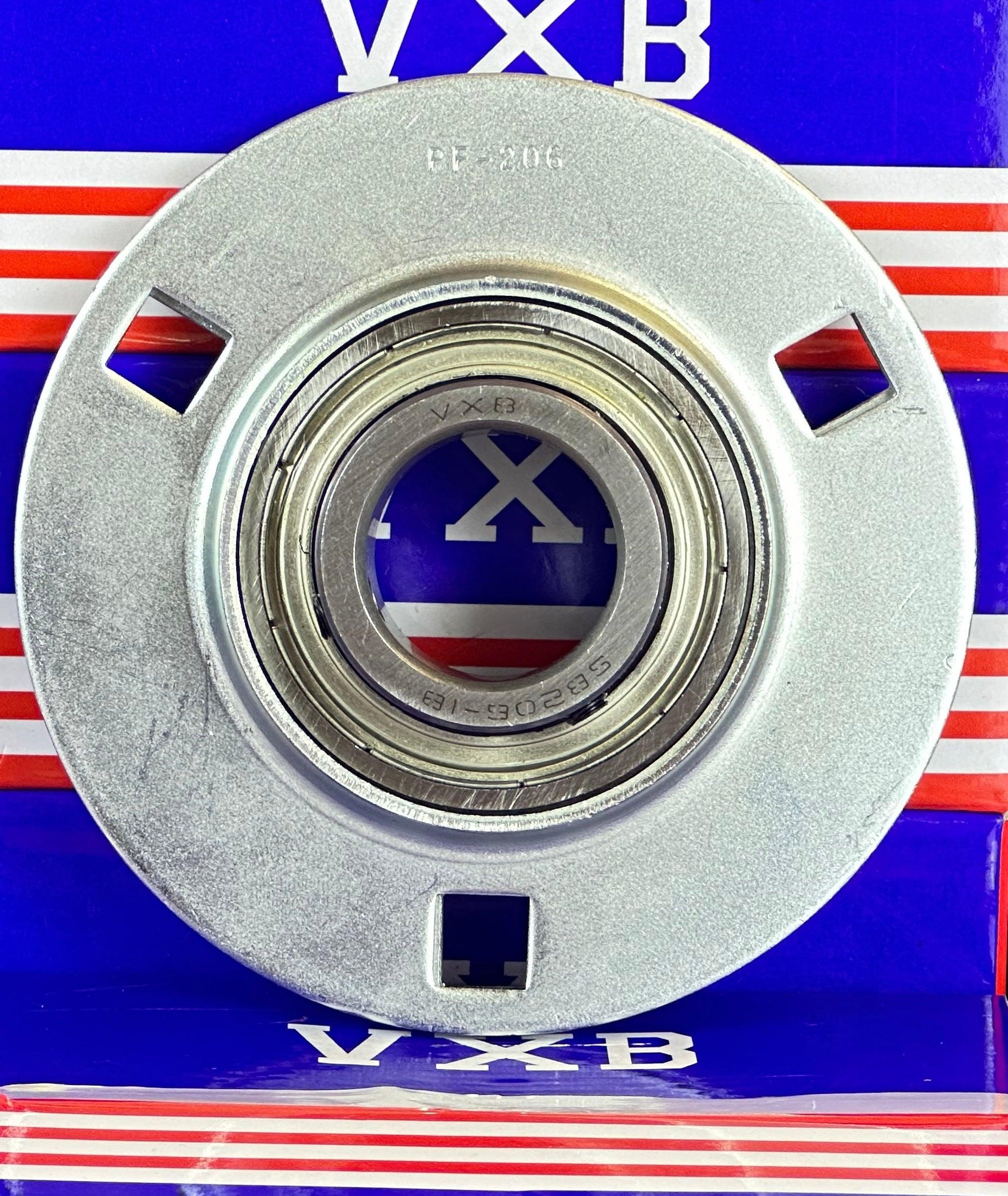 SBPF206-18 Pressed Steel Housing Bearing 3-Bolt Flanged Mounted - fast shipping 🇺🇸