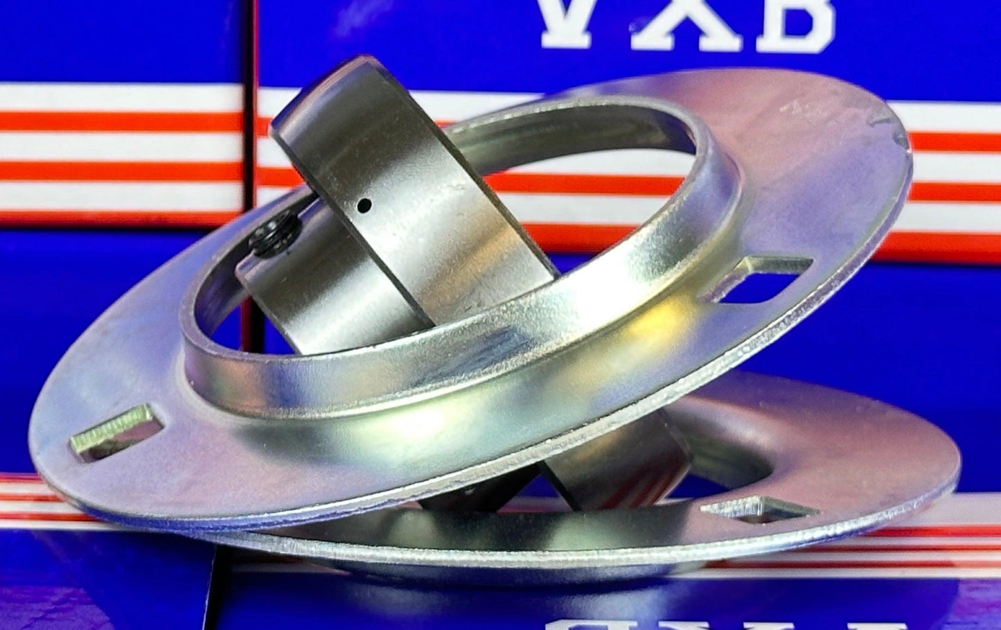 SBPF207-22 Pressed Steel Housing Bearing 3-Bolt Flanged Mounted - fast shipping 🇺🇸
