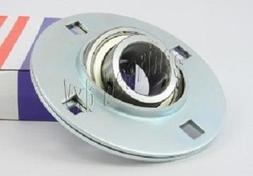SBPF208-24 Pressed Steel Housing Bearing 4-Bolt Flanged Mounted - fast shipping 🇺🇸