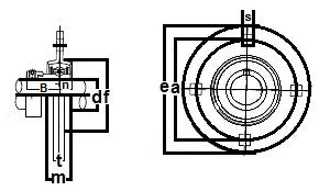 SBPF208-24 Pressed Steel Housing Bearing 4-Bolt Flanged Mounted - fast shipping 🇺🇸