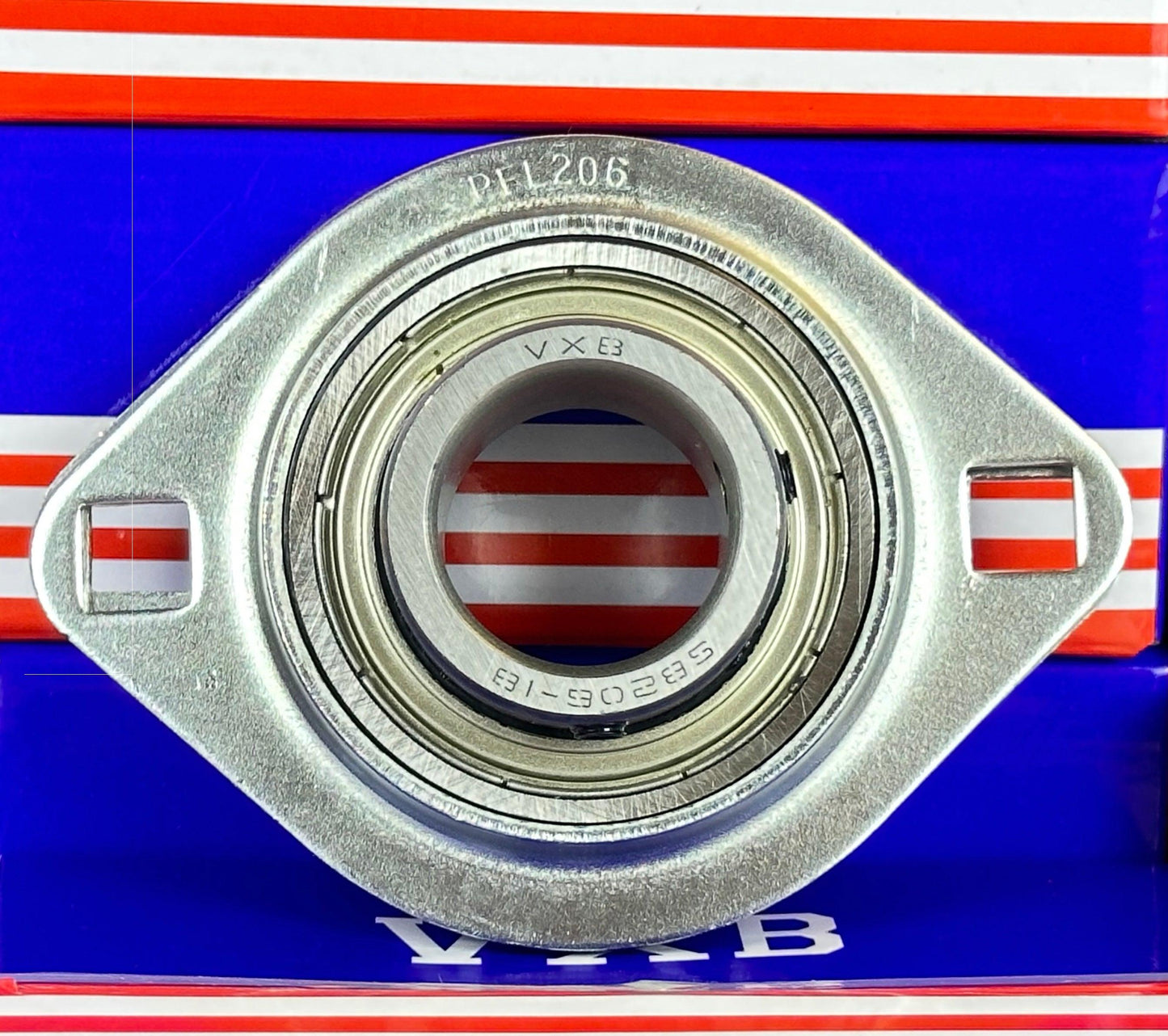 SBPFL206-18 Pressed Steel Bearing 2-Bolt 1-1/8" Flanged Mounted - fast shipping 🇺🇸
