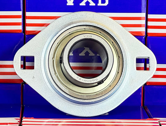 SBPFL208-24 Pressed Steel Bearing 2-Bolt 1-1/2" Flanged Mounted - fast shipping 🇺🇸