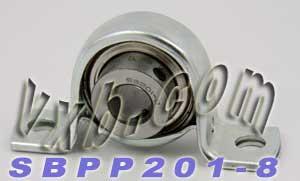 SBPP201-8 1/2 Pressed Steel Bearing 2-Bolt Flanged Mounted Bearing - fast shipping 🇺🇸